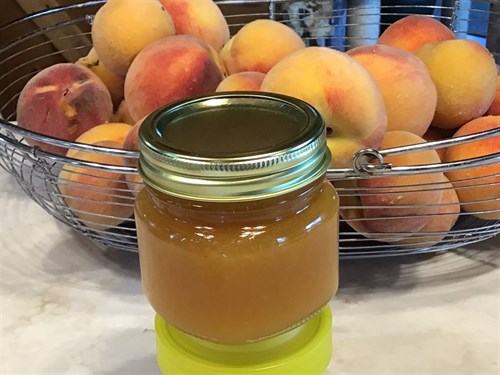 Peach and Apple cider jam