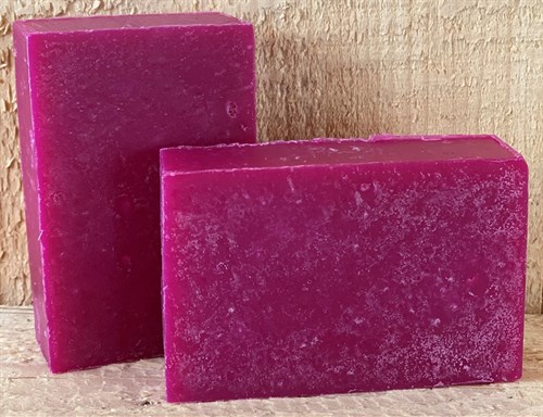 Hand-Crafted Raspberry Scrub Soap Bars - Cold Proc